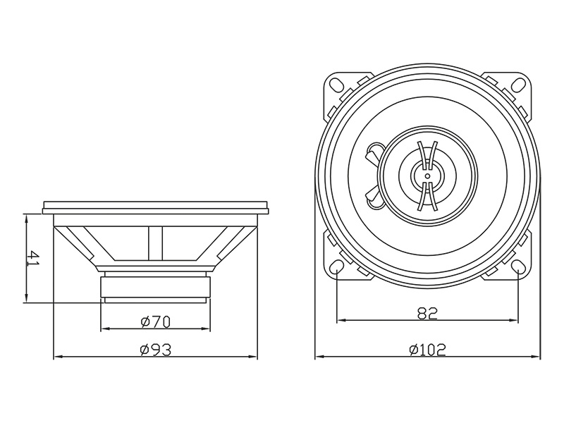 Reproduktory do auta BLOW R-100 100mm - 2