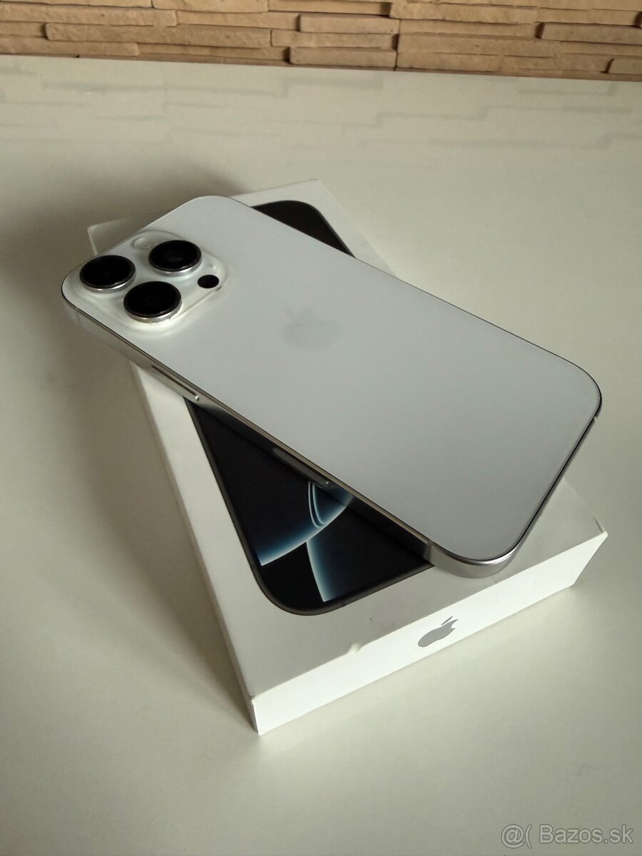 Predam IPhone 16 pro 256gb biely - 2