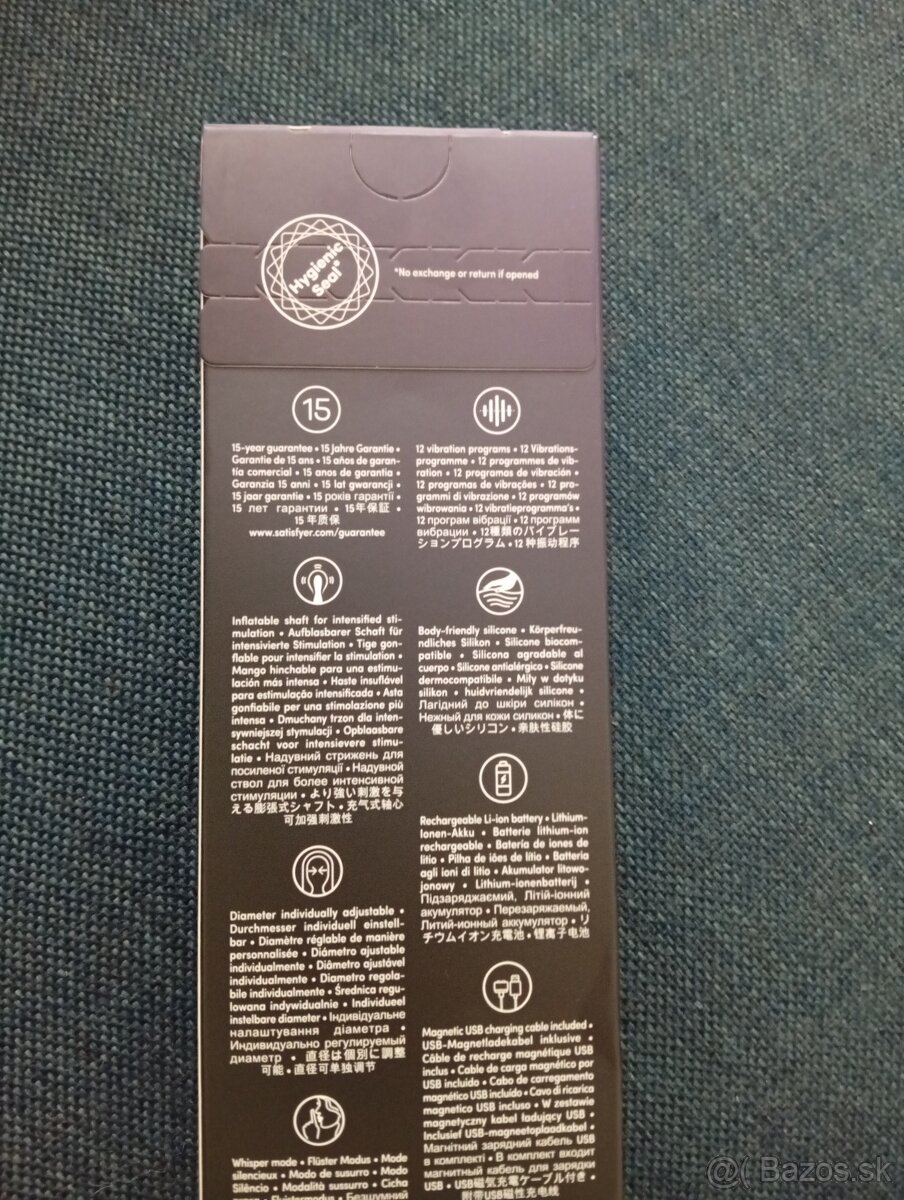 Čisto nový vibrátor zn. Satisfier - 2