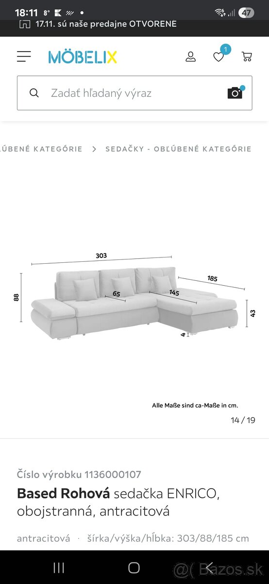 Predam novú sedaciu súpravu - 2