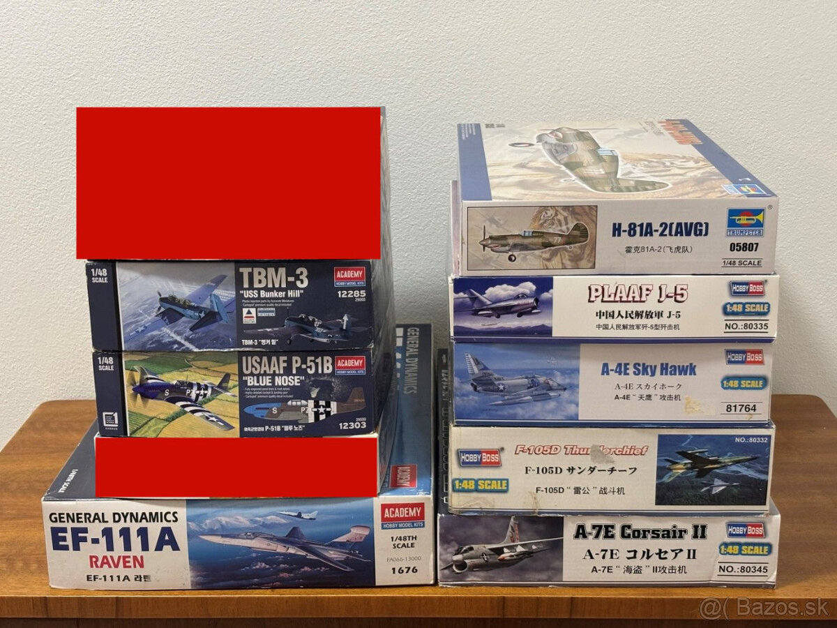 Plastikové modely lietadiel 1:48 - 2