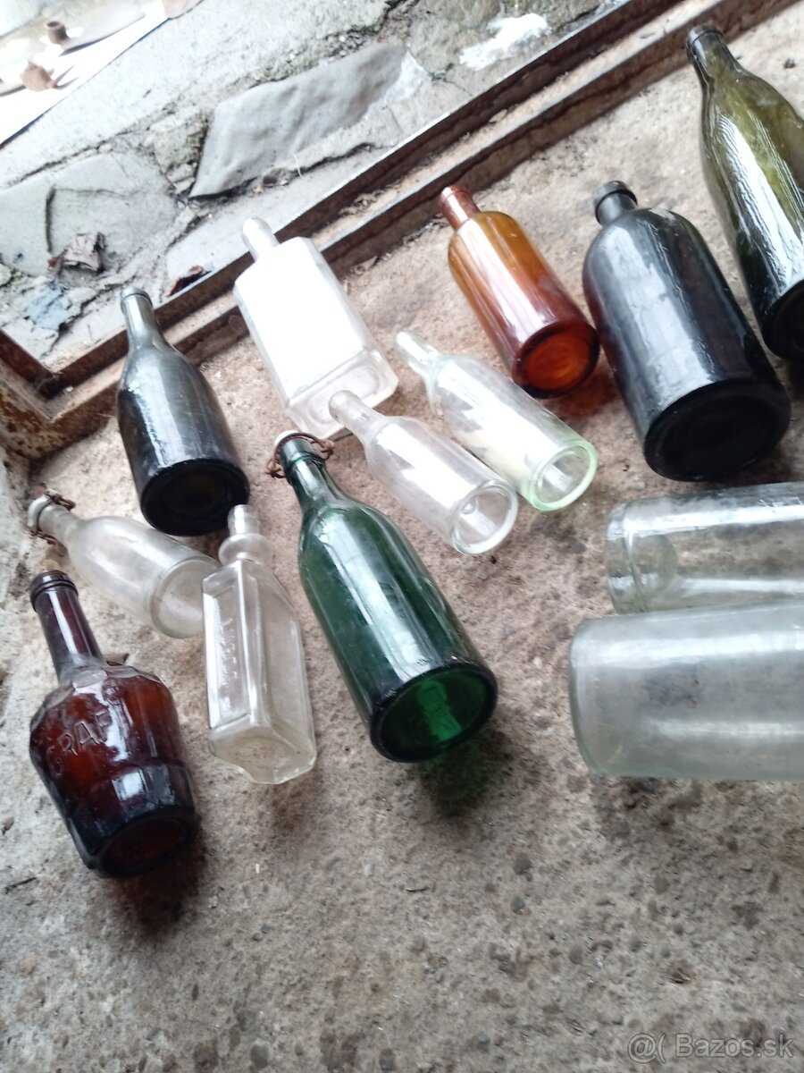 Staré fľaše na dekoráciu - 2
