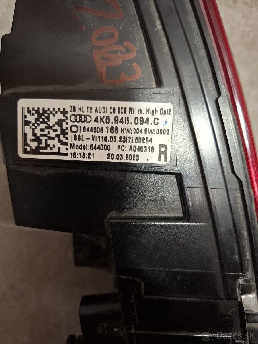 Zadne svetlo audi RS6 - 2