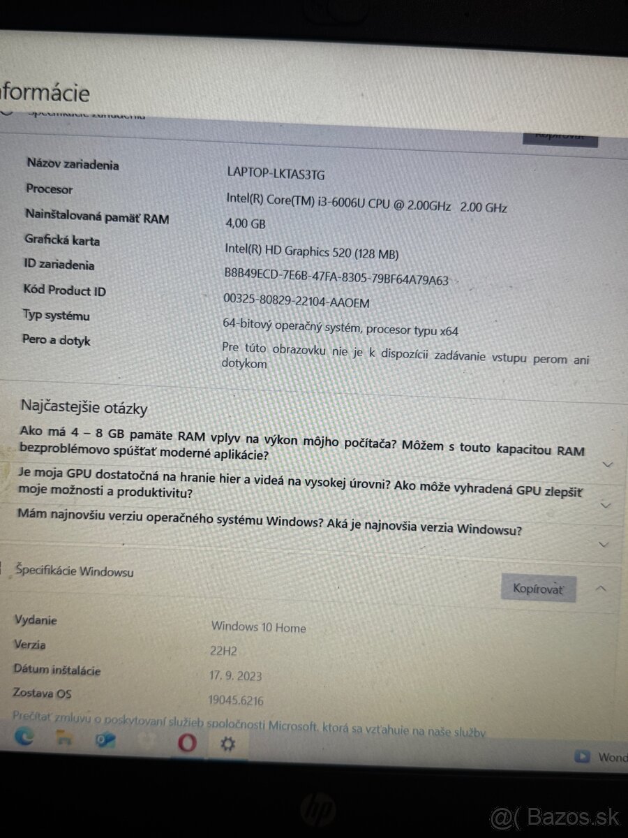 HP notebook - 2