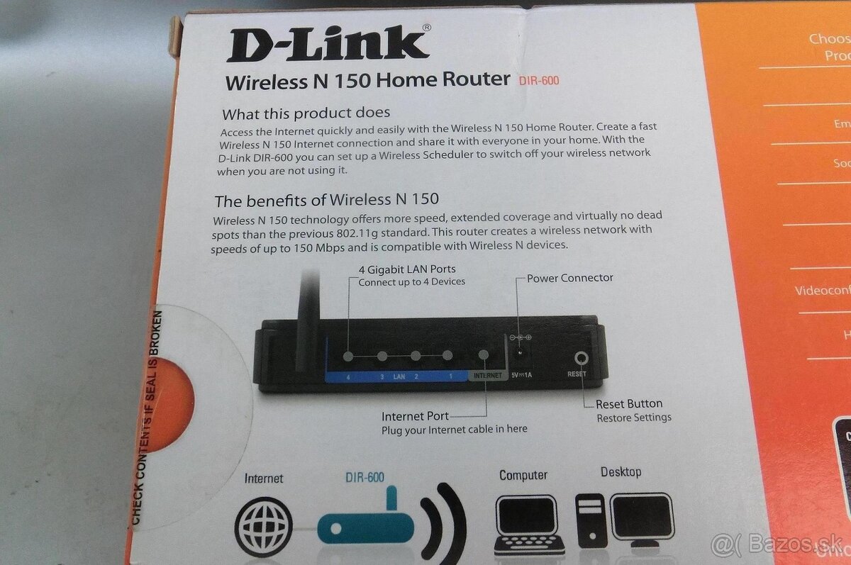 Router D-Link DIR-600 . - 2