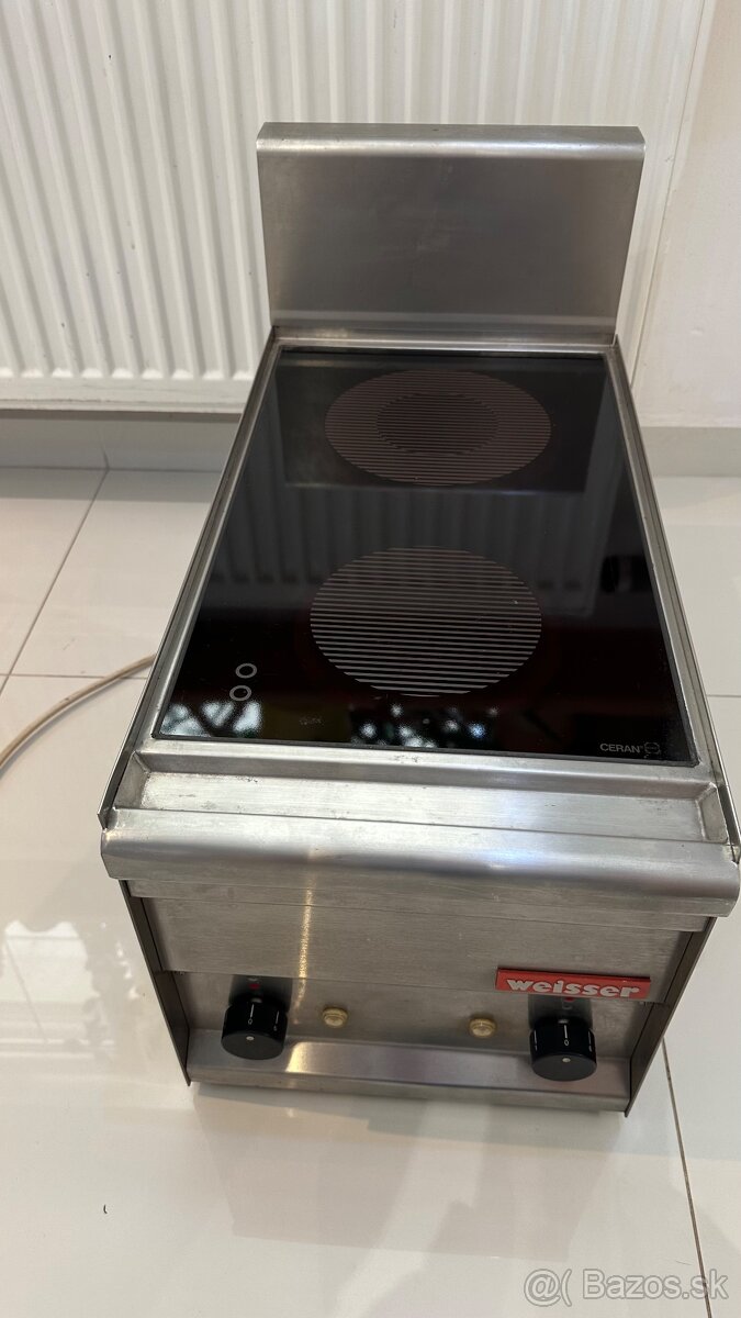 Predam profi gastro Elektrický sklokeramicky sporák s 2 Plat - 2