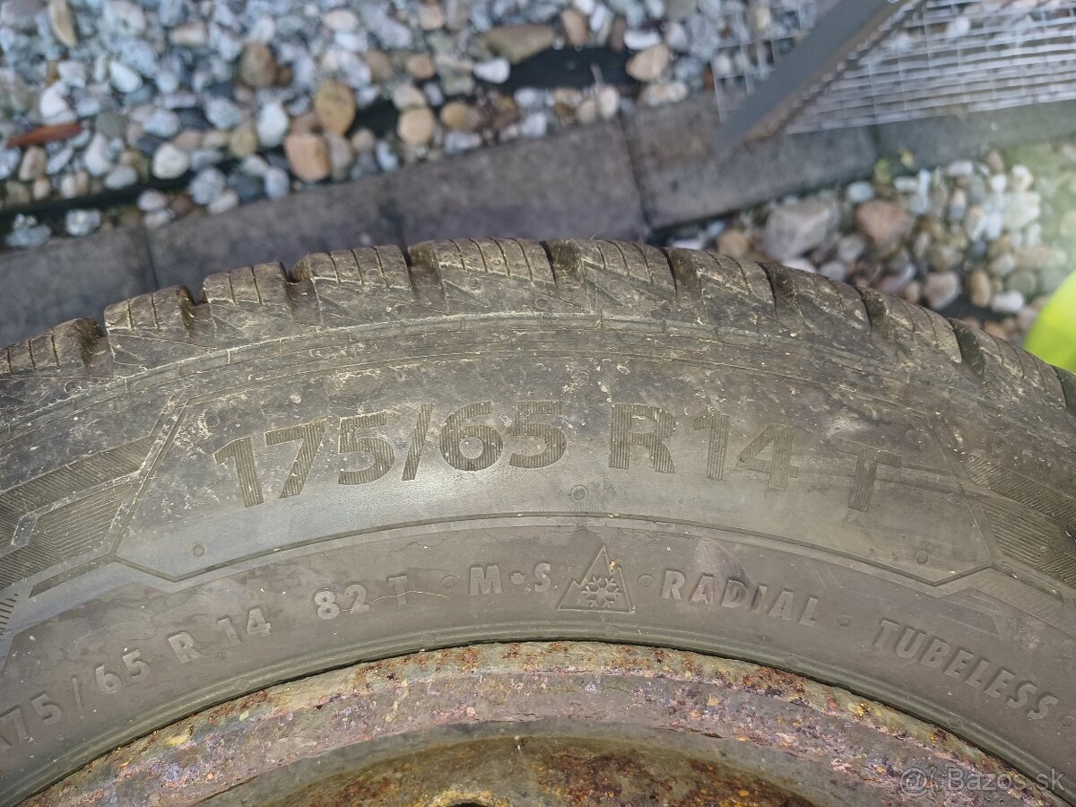 Zimne Pneu,plus plechove disky 175 65 R 14 - 2