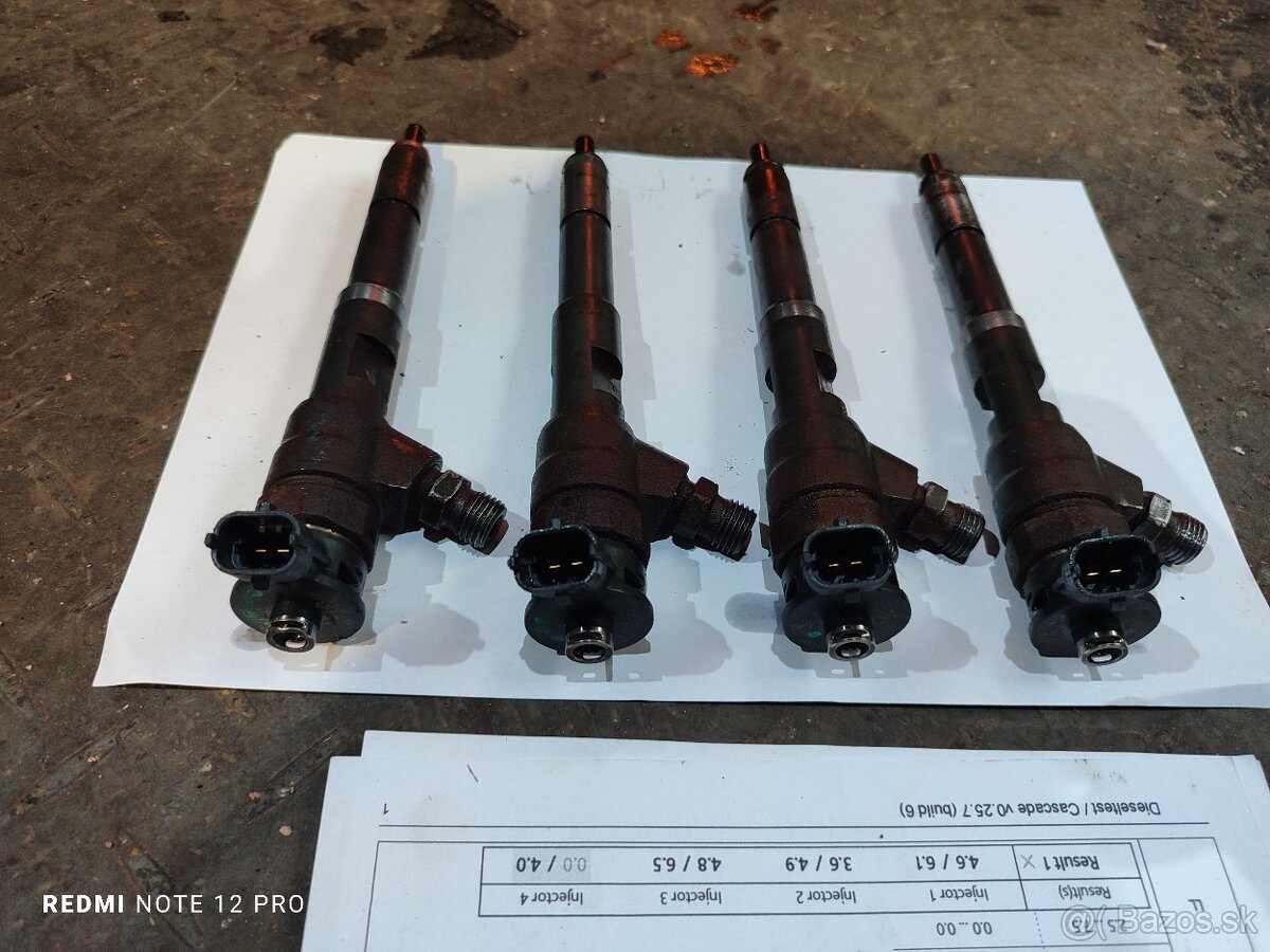 Vstrekovacie trysky BOSCH 1.5dci, 66kw Dacia, Renault - 2