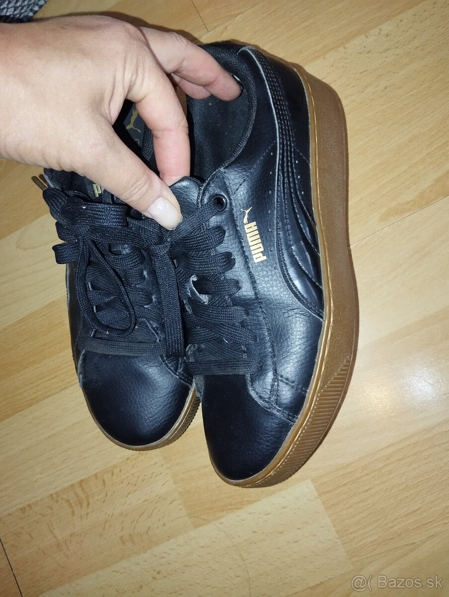 Puma kožené tenisky na platforme - 2