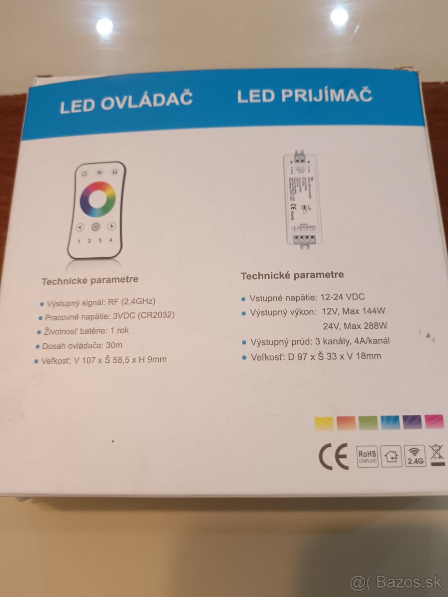 4 kanálový RGB set na LED pásik - 2
