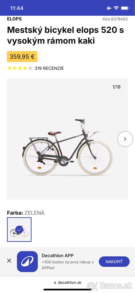 Bicykel Elops 520 s vysokým rámom - 2