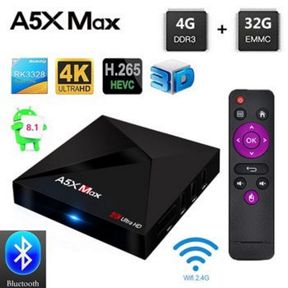 TV Box A5X MAX Android 4GB DDR3 32GB - 2