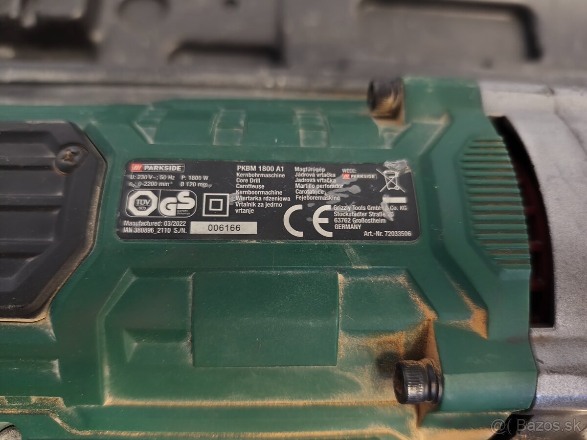 Jadrová vŕtačka PARKSIDE PKBM 1800 A1 - 2