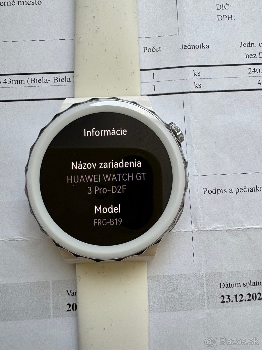 HUAWEI gt3 pro Watch - biele - 2