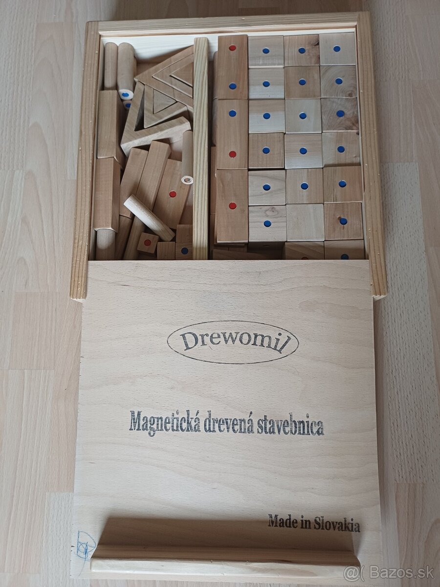 Magnetická drevená stavebnica - 2