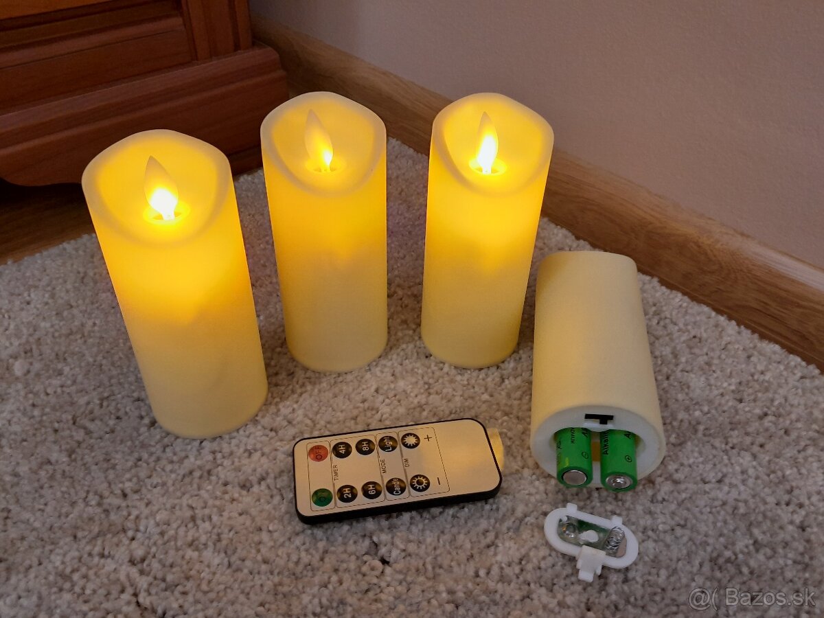 Adventné led sviečky 4ks - 2