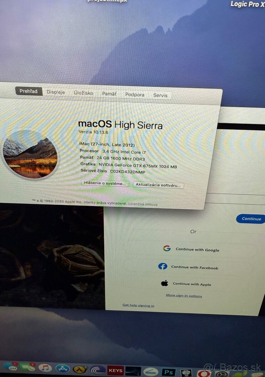 Predám iMac Kate 2012 - 2