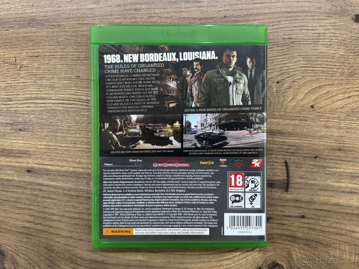 Xbox One | Mafia 3 CZ - 2