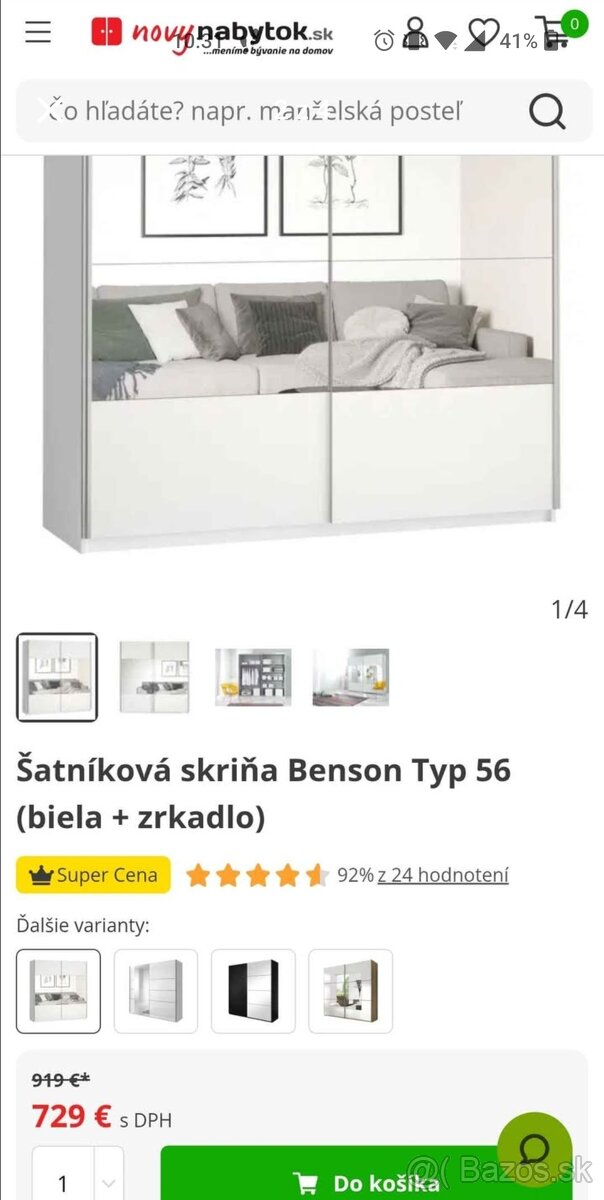 Šatníková skriňa rolldor - 2