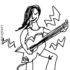 GITARA biela elektrická - 2