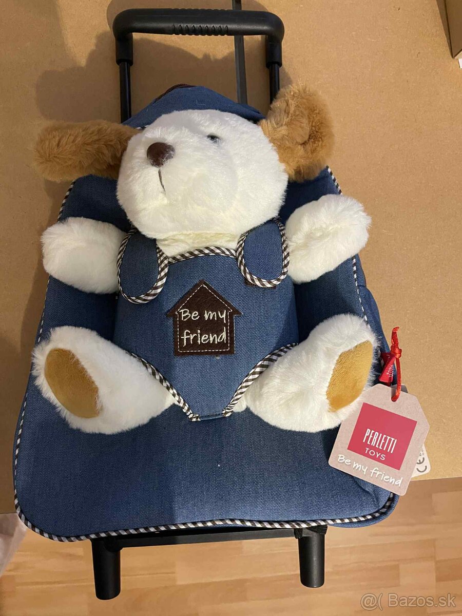 Nový detský denimový batoh na kolieskach - 2