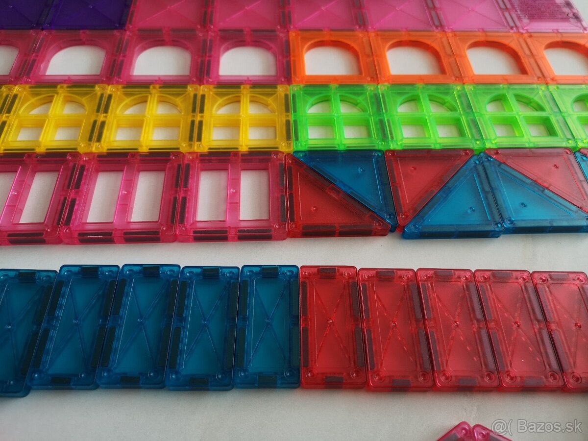 magnetické kocky- Sada 100 ks - 2