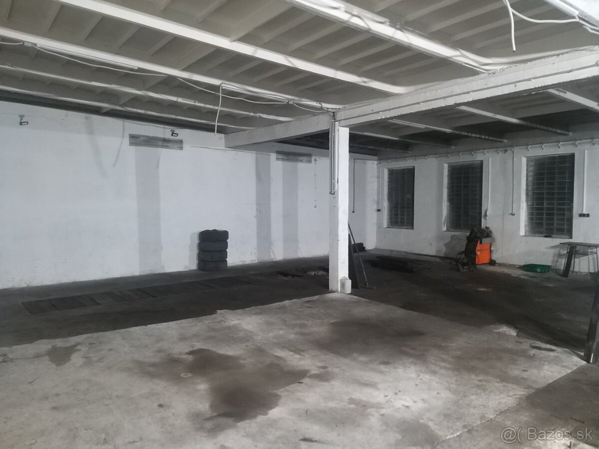 Prenajmem..Velku Autodielnu 185m2 tri brany - 2