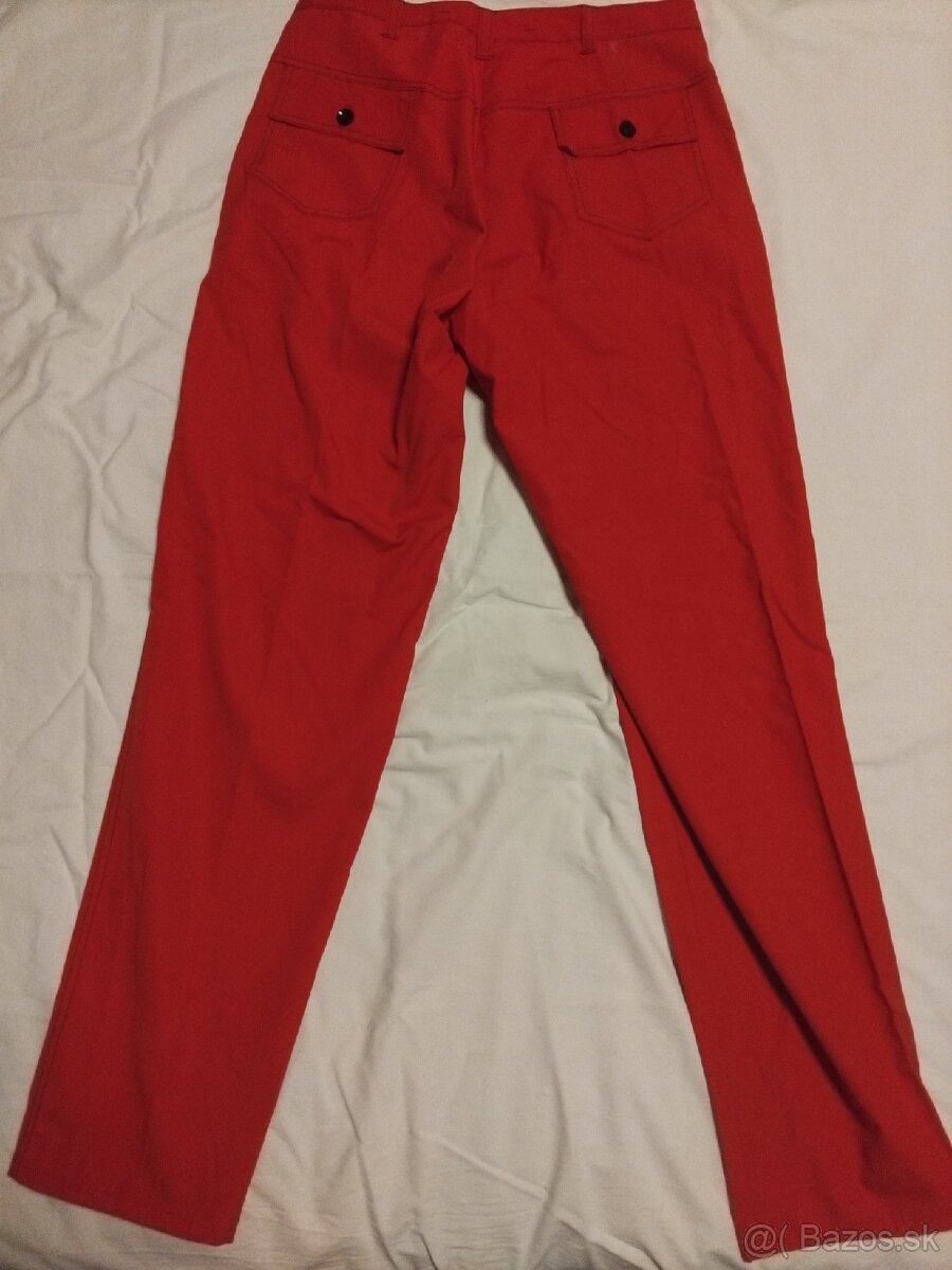 Pánske nohavice, červené - 2