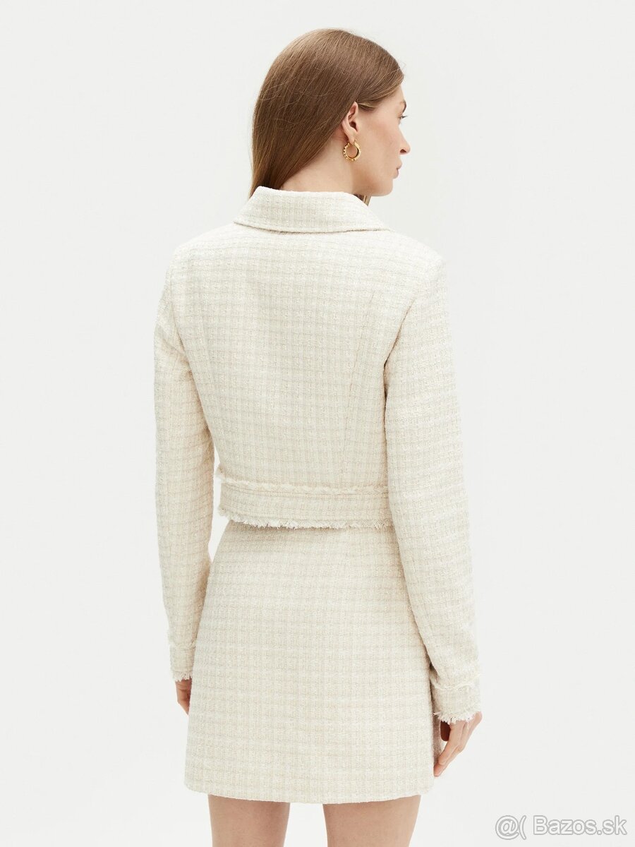 Kostým Guess, sako+sukňa krémový - 2