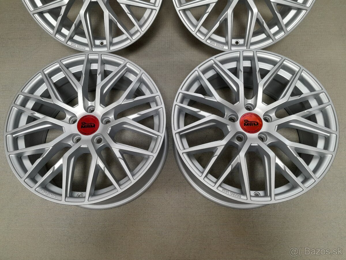 Alu disky R17 5x112 7.5J ET45 A Et35 MAM RS4 Audi Škoda Vw - 2