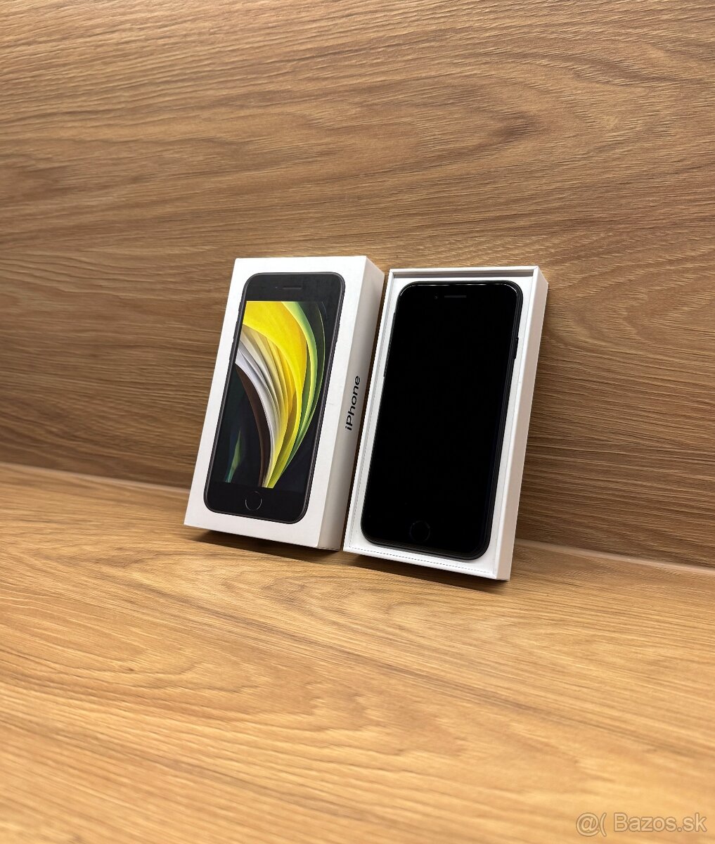 Apple iPhone SE 2020 64GB Black - 100% zdravie, nepoužívany - 2