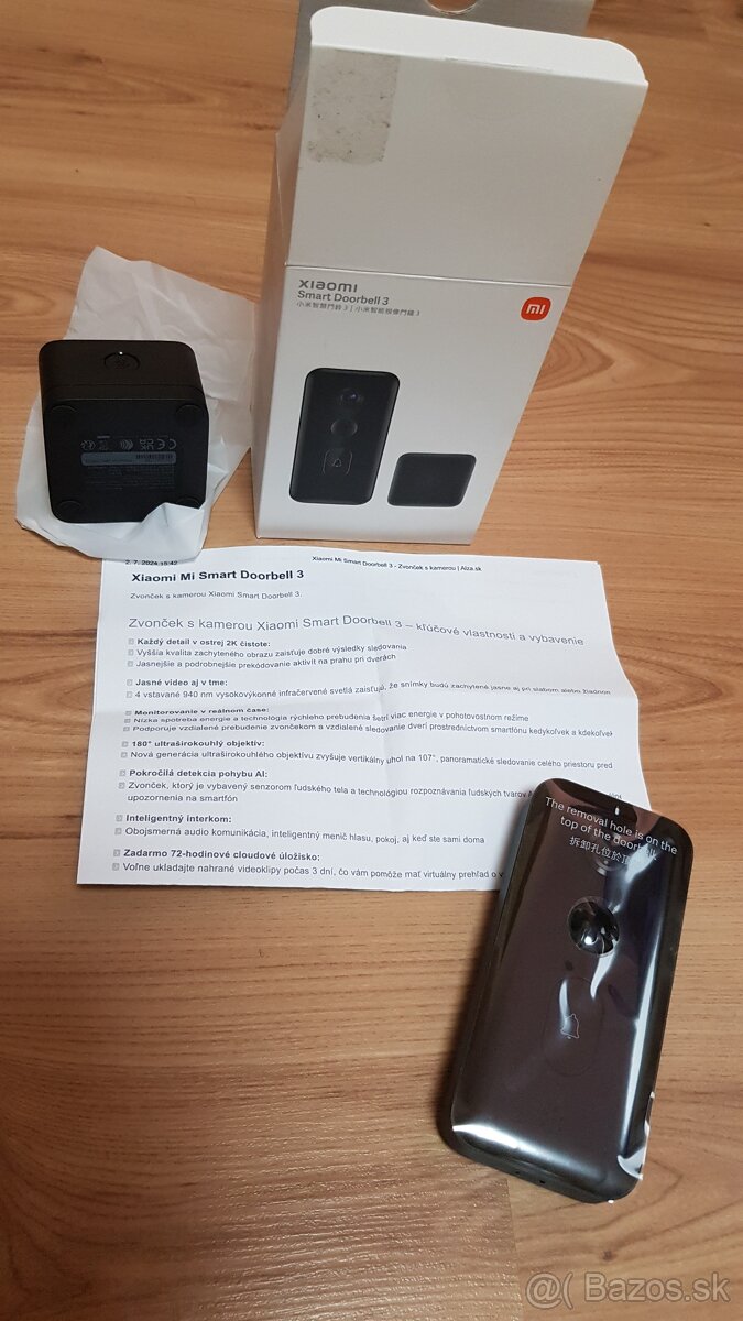 Inteligentný videozvonček Xiaomi Smart Doorbell - 2