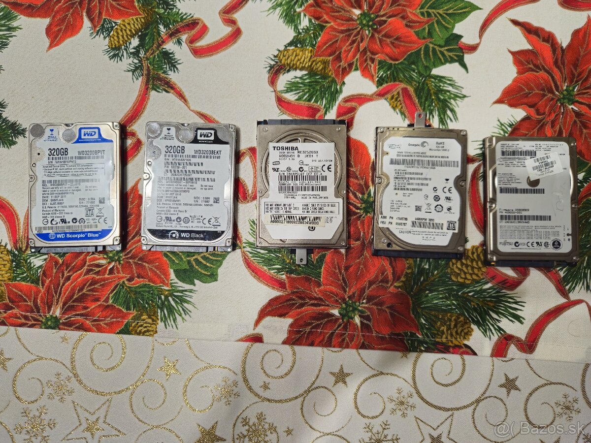 Predám Harddisky HDD 2,5" - Plne funkčné - 2