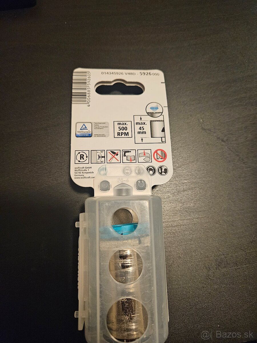 diamantový vykružovák Wolfcraft Ø 35mm - 2