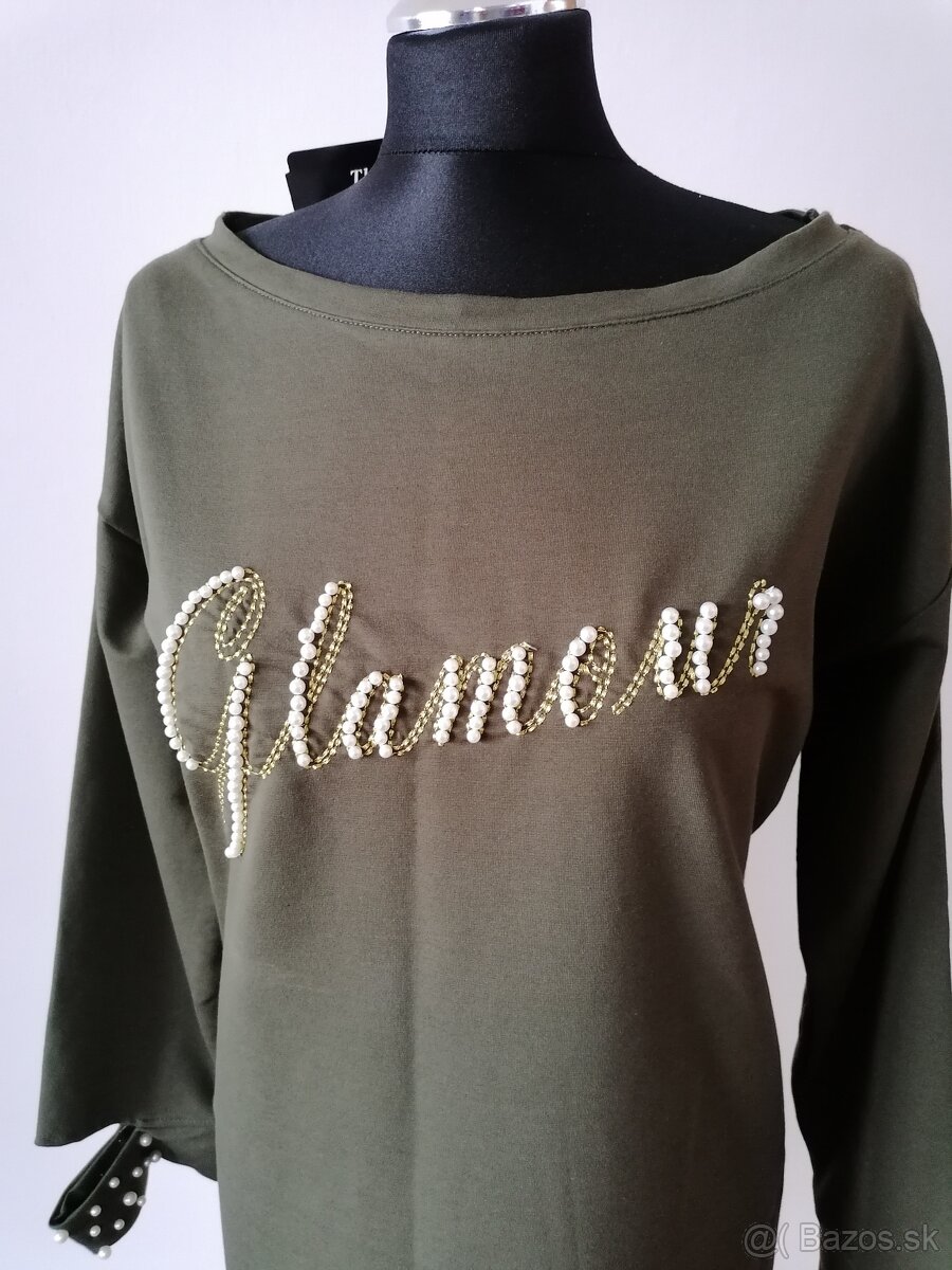 Tričko s perličkami M - 2