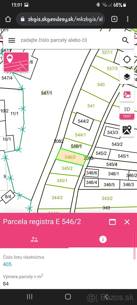 Predám dva pozemky 495m² - 2