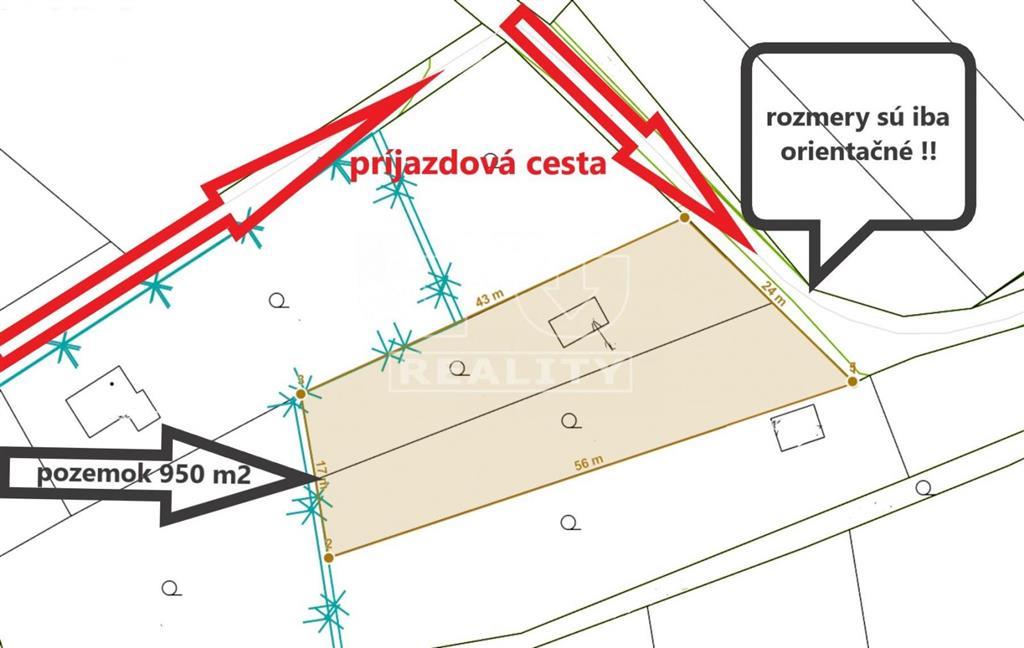 VÝHRADNE Pozemok s chatkou, Prešov, časť Kalvária, 950 m2 - 2