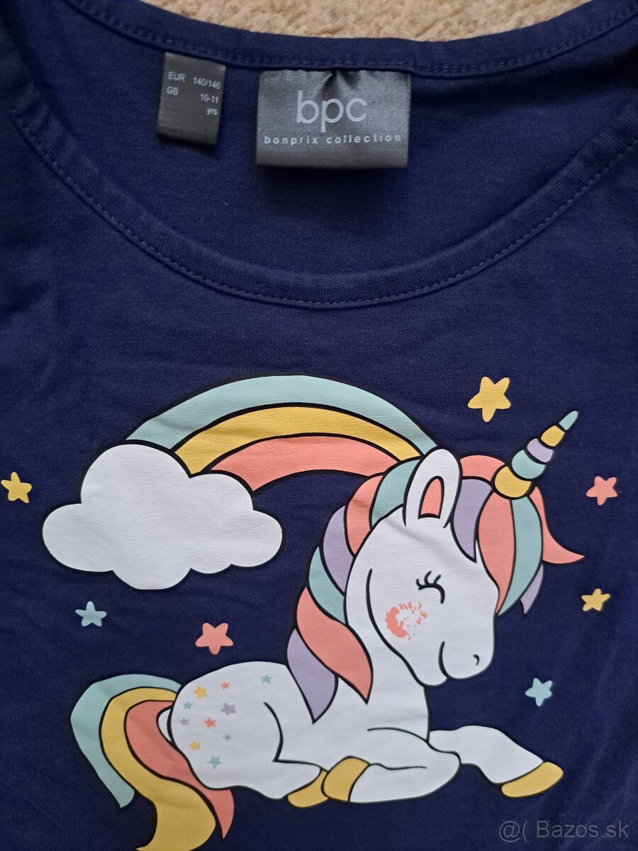 Modré šaty 140/146 - 2