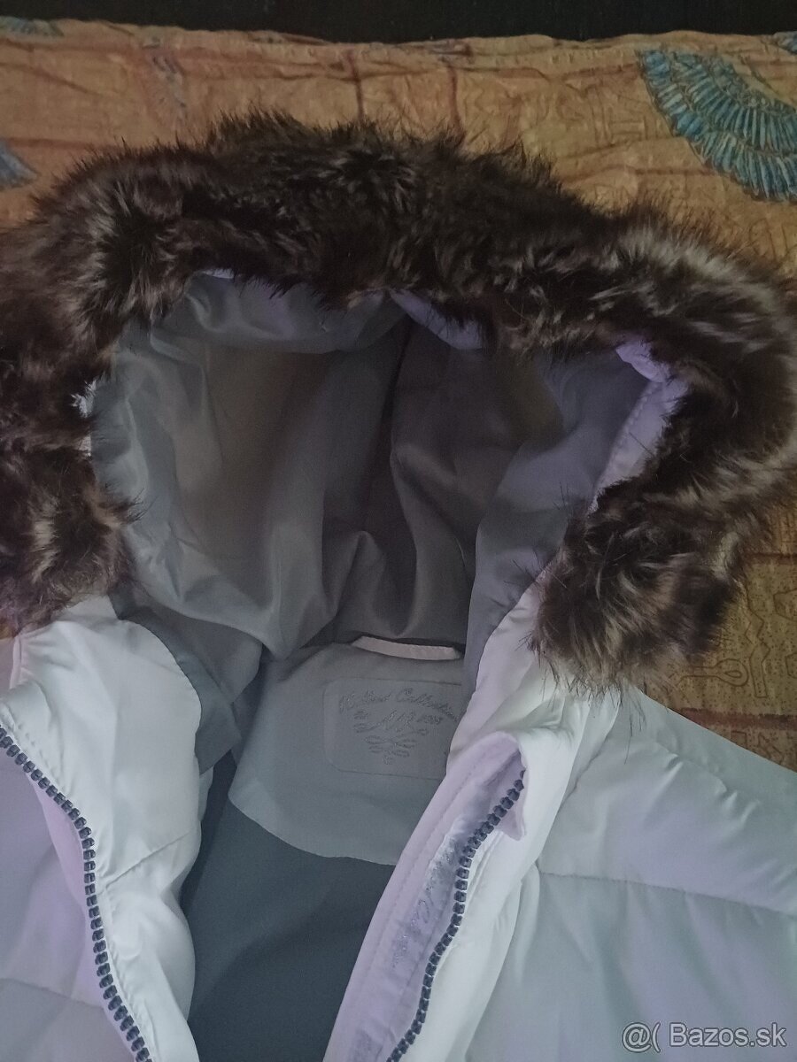 Zimná biela bunda v.L-NOVÁ - 2