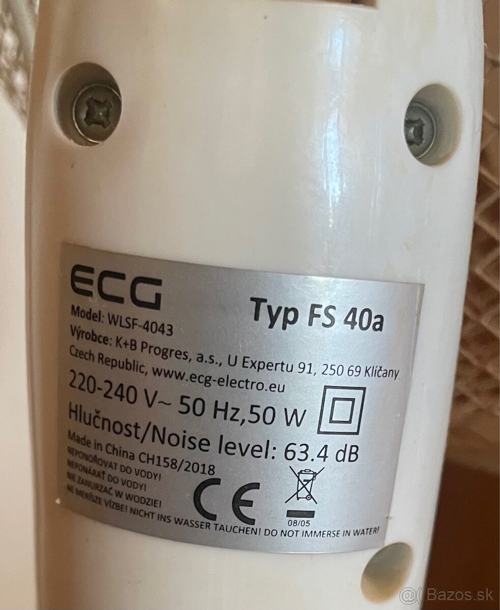 Stojanovy ventilátor ECG - 2