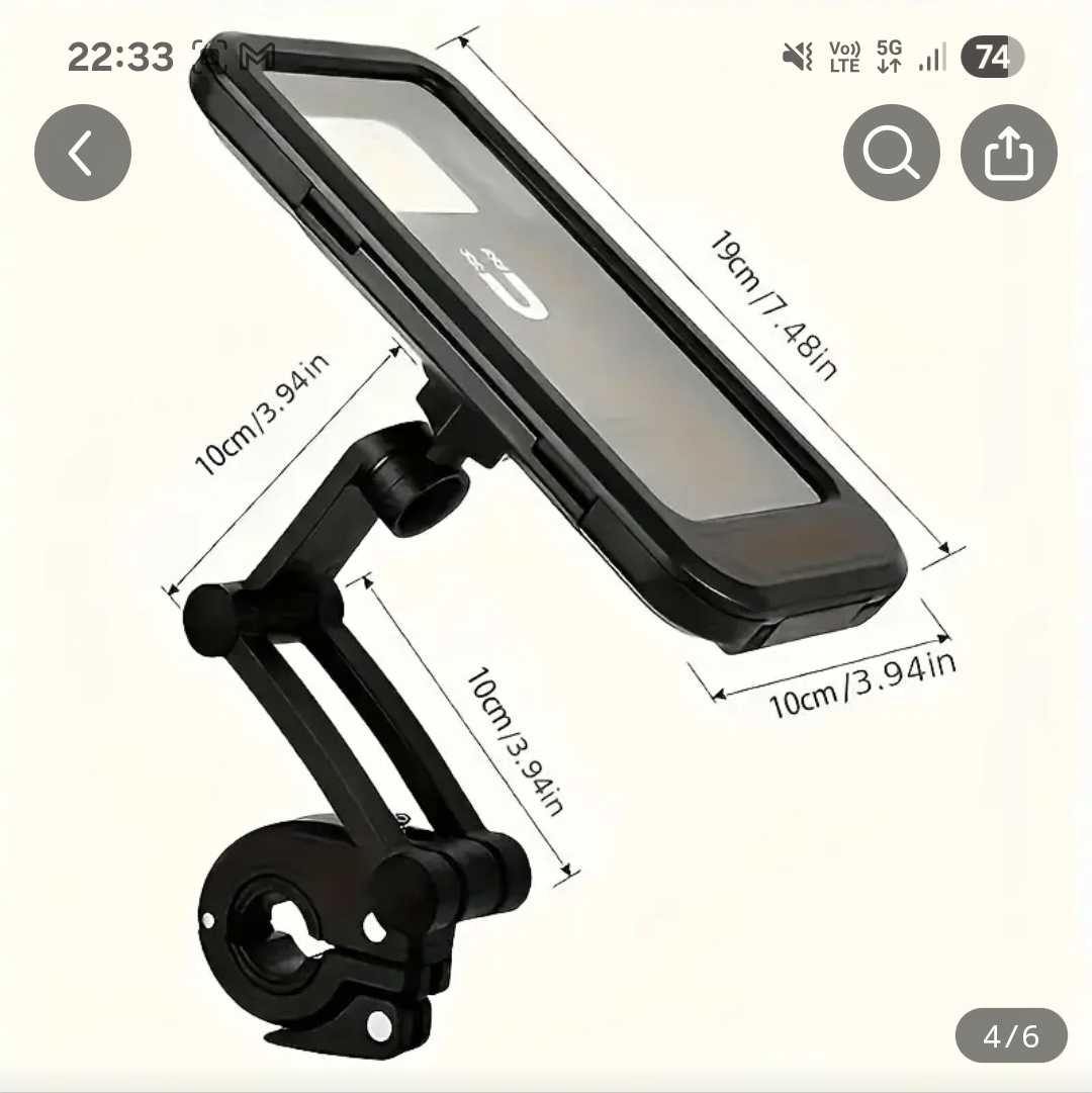 Držiak telefónu na motorku - 2