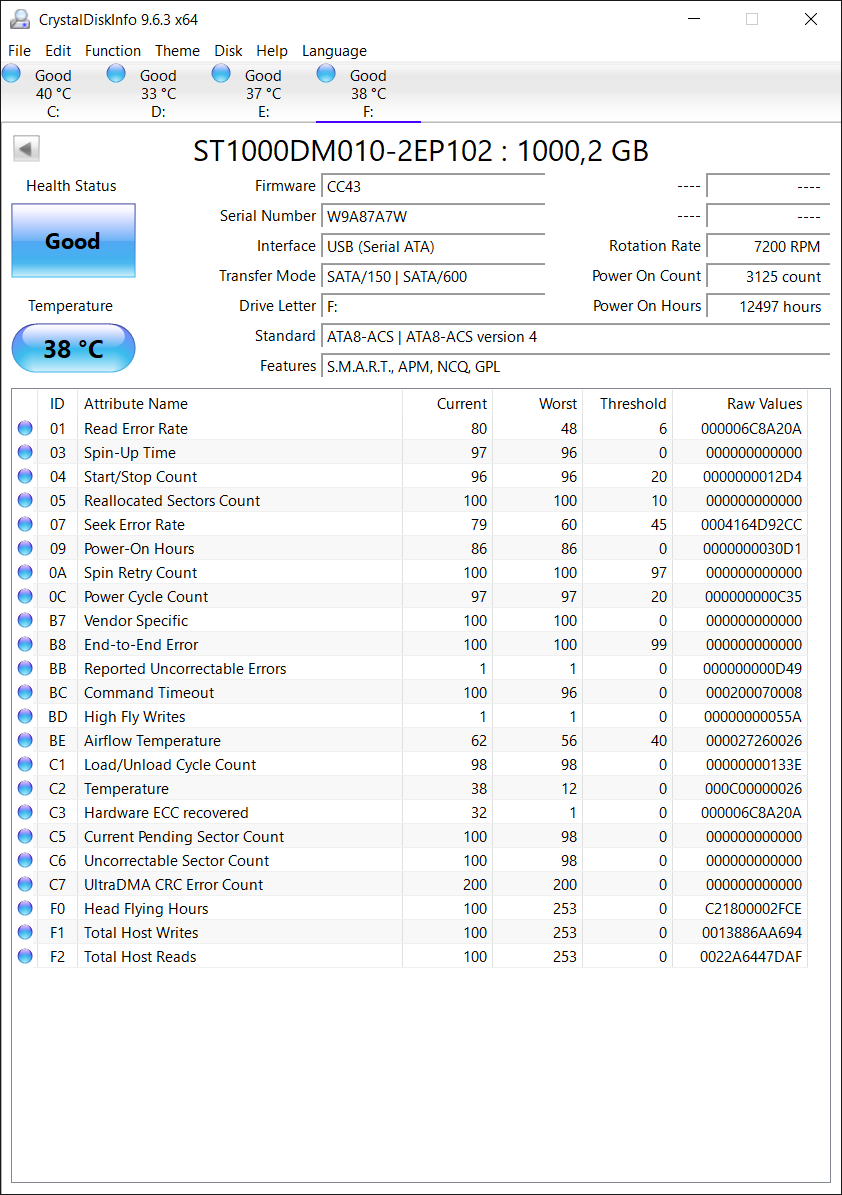 Seagate a WD Blue (1 TB, 7200 RPM, 3,5") - 2