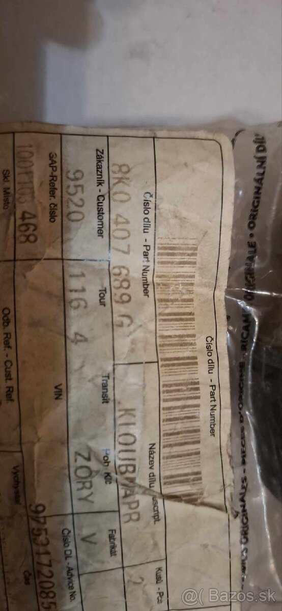 Nový originál čap Audi A4 B8 , Audi A5 B8 , Audi Q5 - 2