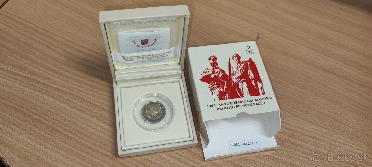 2 € eurominca vo verzií proof z roku 2017 - 2