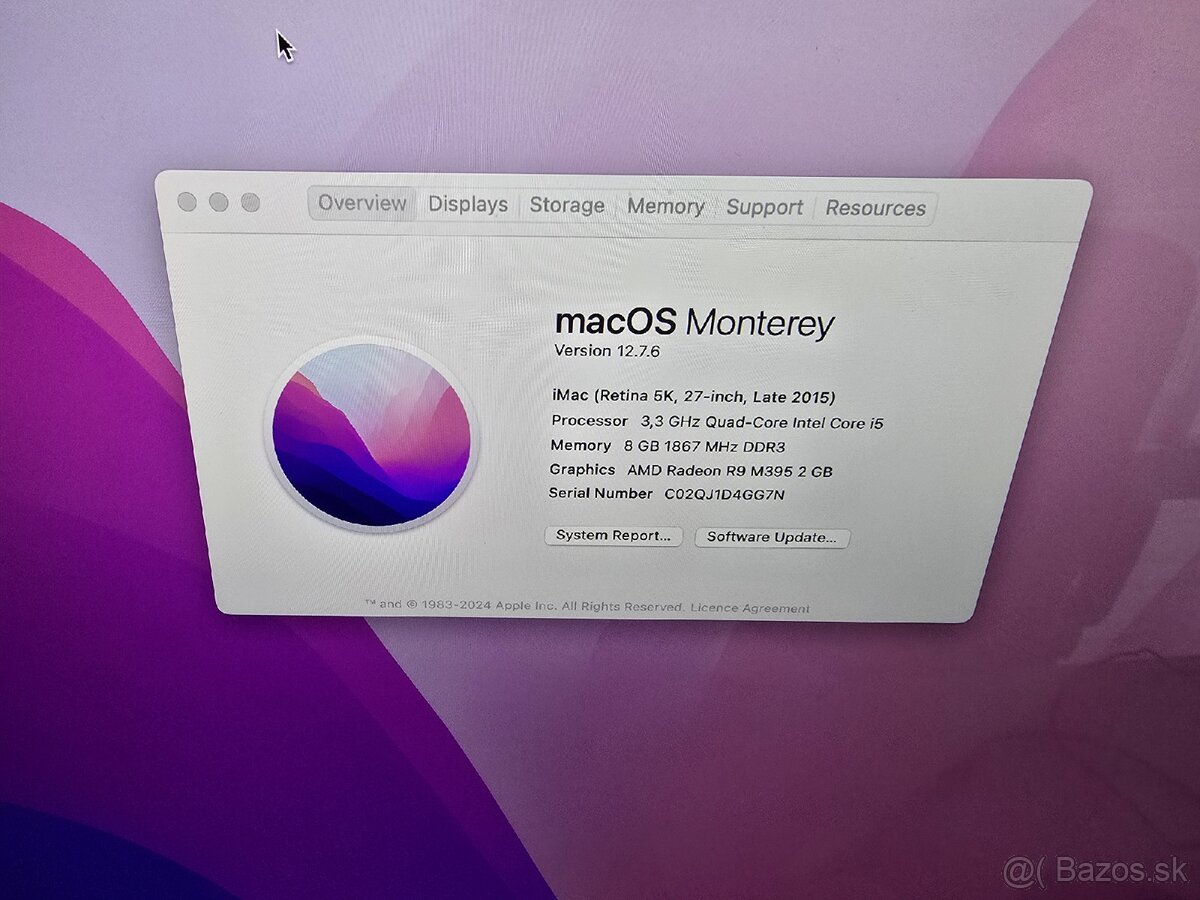 iMAC 27" Retina 5K, Fusion Drive 2TB - 2