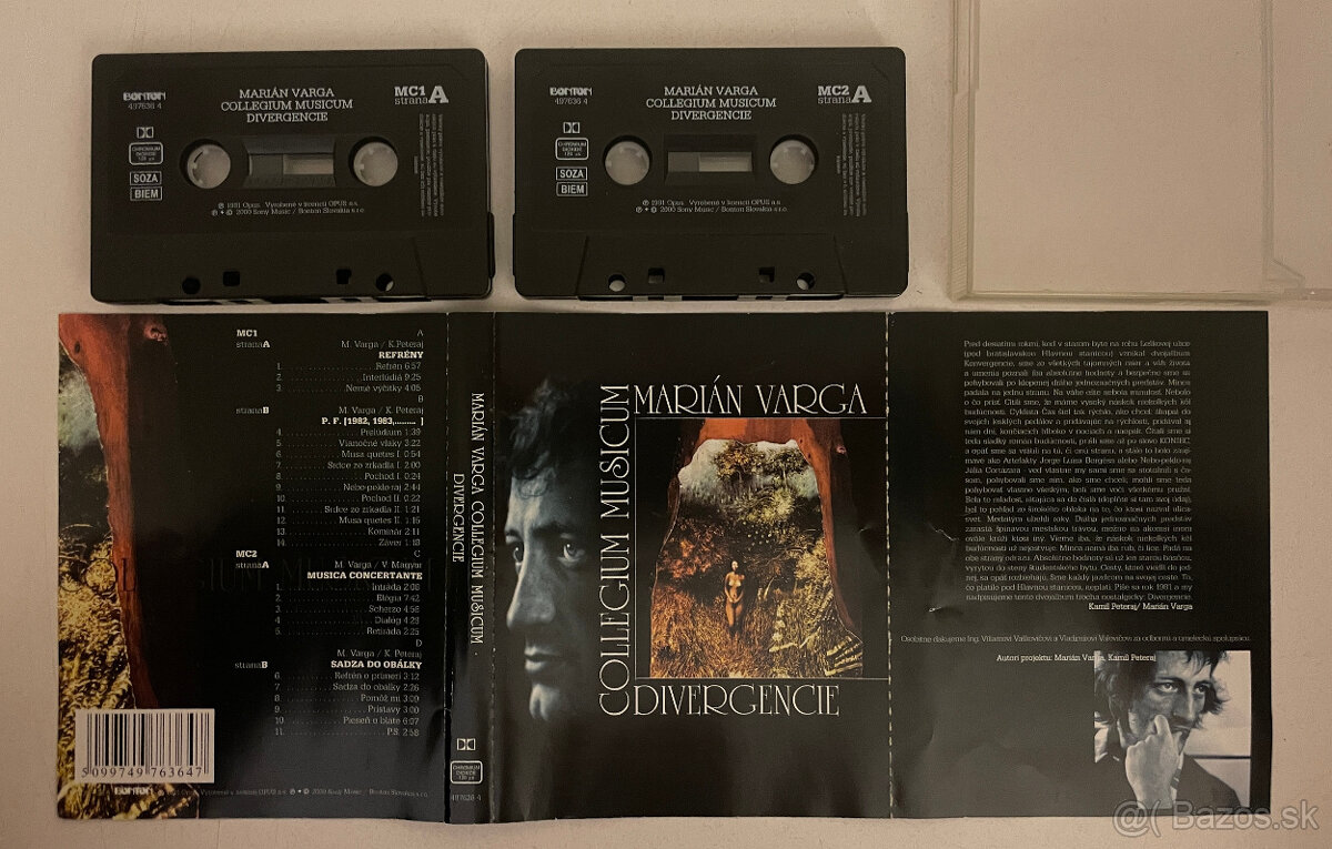 RARITA 2MC COLLEGIUM MUSICUM "Divergencie" - 2