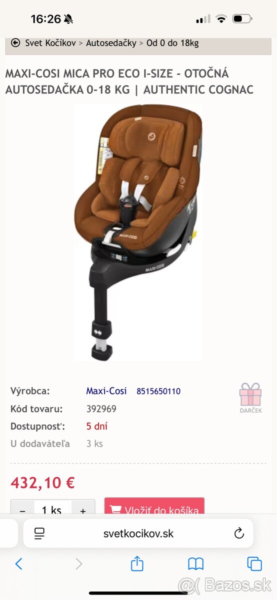 Maxi Cosi Mica Eco i-size s isofixom - 2