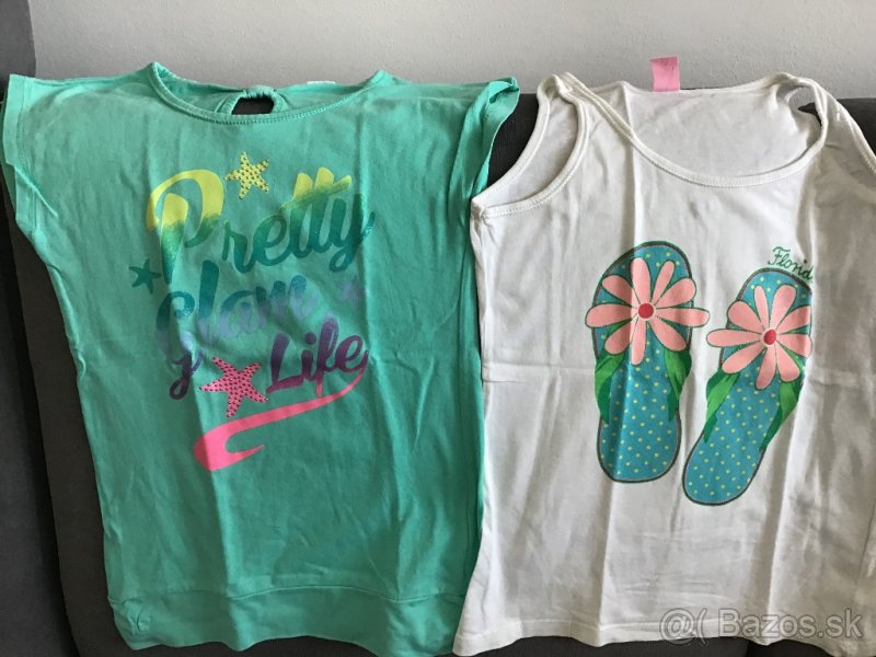 4x tieklo a 1x šaty vel. 122/128 - 2