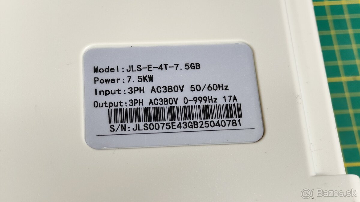 Frekvenčný menič 3F 7,5Kw - 2