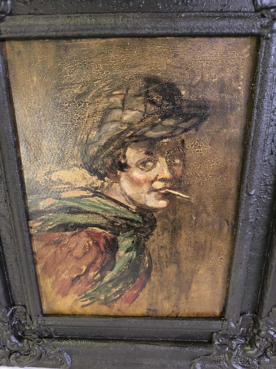 Stará olejomaľba - 2